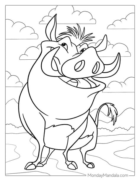 Pumba Coloring Page