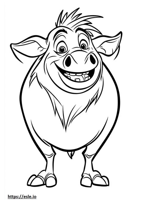 Pumbaa Coloring Sheet
