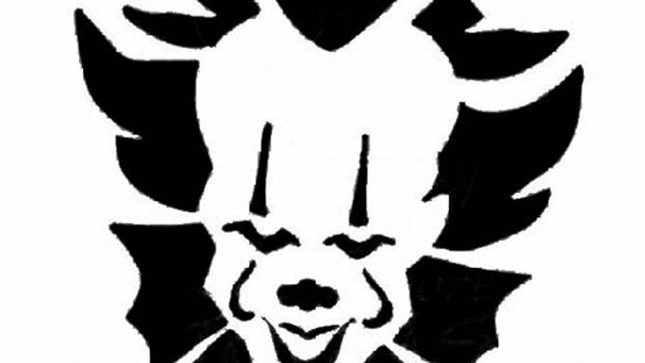Mylar Halloween STENCIL Pennywise the Clown It 2019 for Etsy