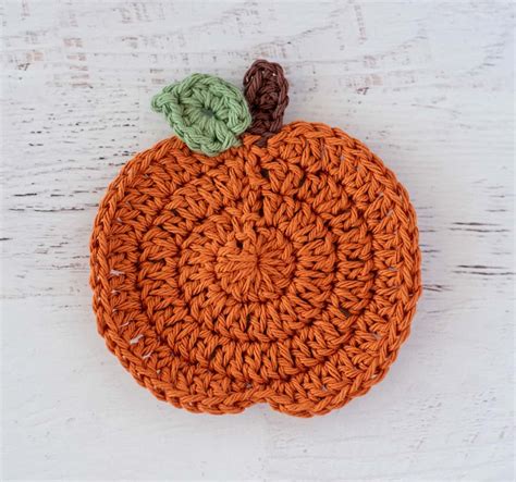 Pumpkin Coasters Crochet Pattern