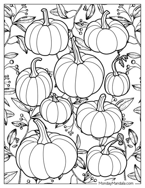 Pumpkin Coloring Book Pages