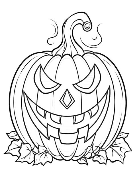 Pumpkin Coloring Pages Halloween