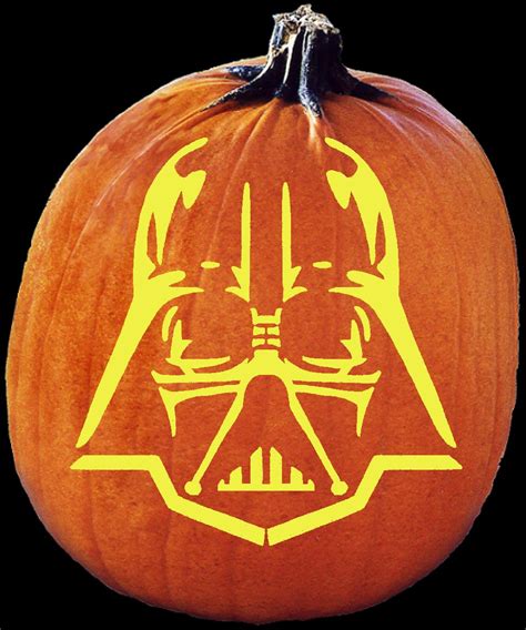 Pumpkin Darth Vader Carving Templates