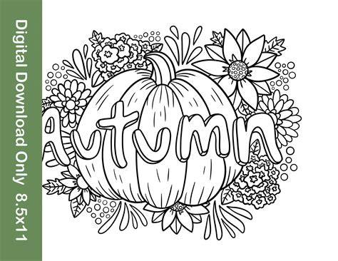Pumpkin Fall Coloring Pages