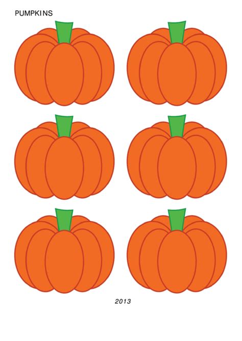 Pumpkin Printable Cut Out