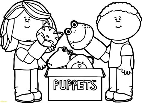 Puppet Coloring Pages