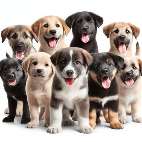 Puppies White Background