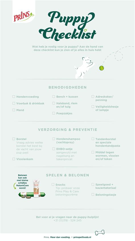 Puppy Benodigdheden Checklist