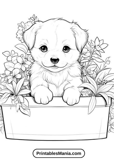Puppy Coloring Pages Pdf