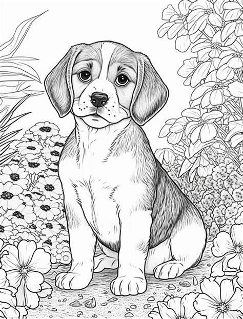 Puppy Coloring Pictures To Print