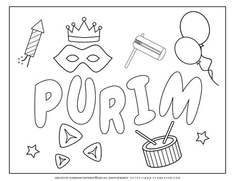 Purim Coloring Pages