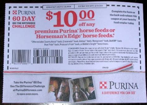 Purina Horse Feed Coupons Printable