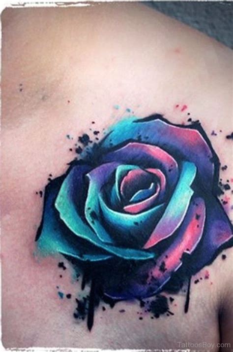 Image result for realistic purple rose tattoo cover up