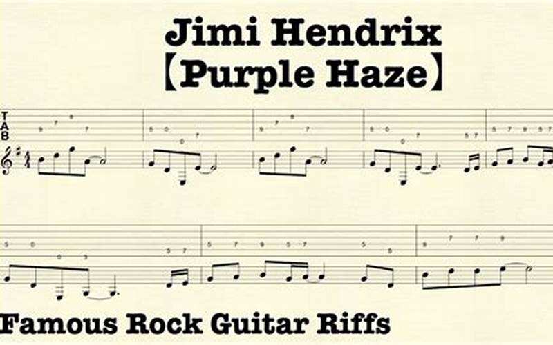 Purple Haze Riff Image