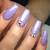 Purple Nail Designs With Rhinestones