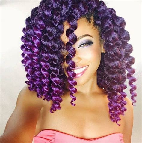 Purple Crochet Hair