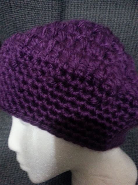Purple Crochet Hat
