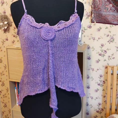 Purple Crochet Top