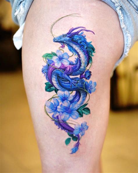 Purple Dragon Tattoo