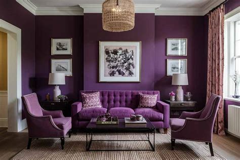 Purple Living Room Color Palettes