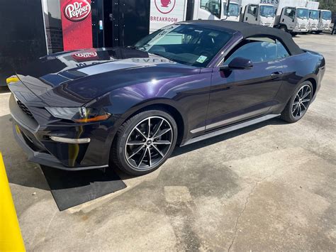 Purple Mustang Convertible
