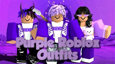 Purple Roblox Outfits - YouTube