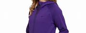 Purple Zip-Up Hoodie for Women
