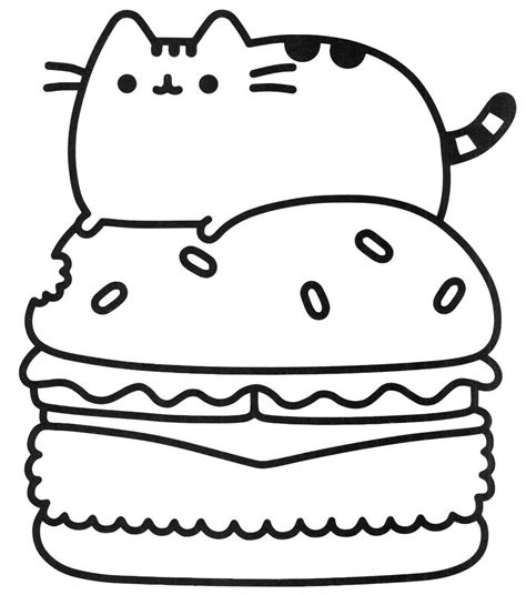 Pusheen Cats Coloring Pages