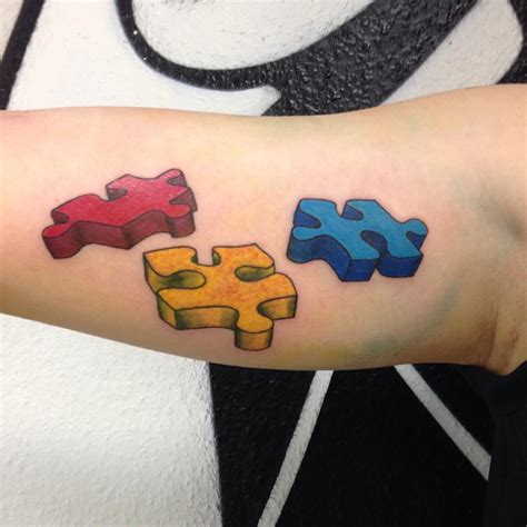 Autism puzzle piece tattoo Puzzle piece tattoo, Puzzle