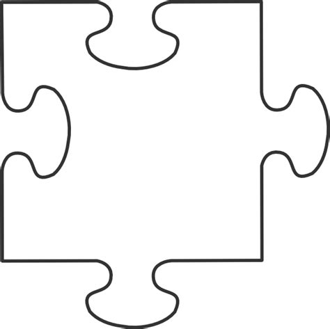 Puzzle Piece Template Large