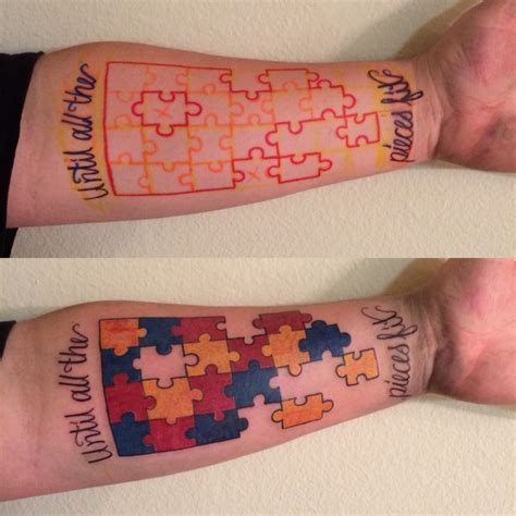 Puzzle Piece Autism Tattoo