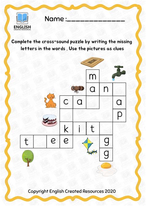 Puzzle Worksheets For Kindergarten