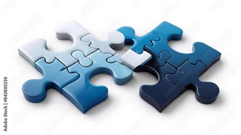 Puzzle pieces connecting