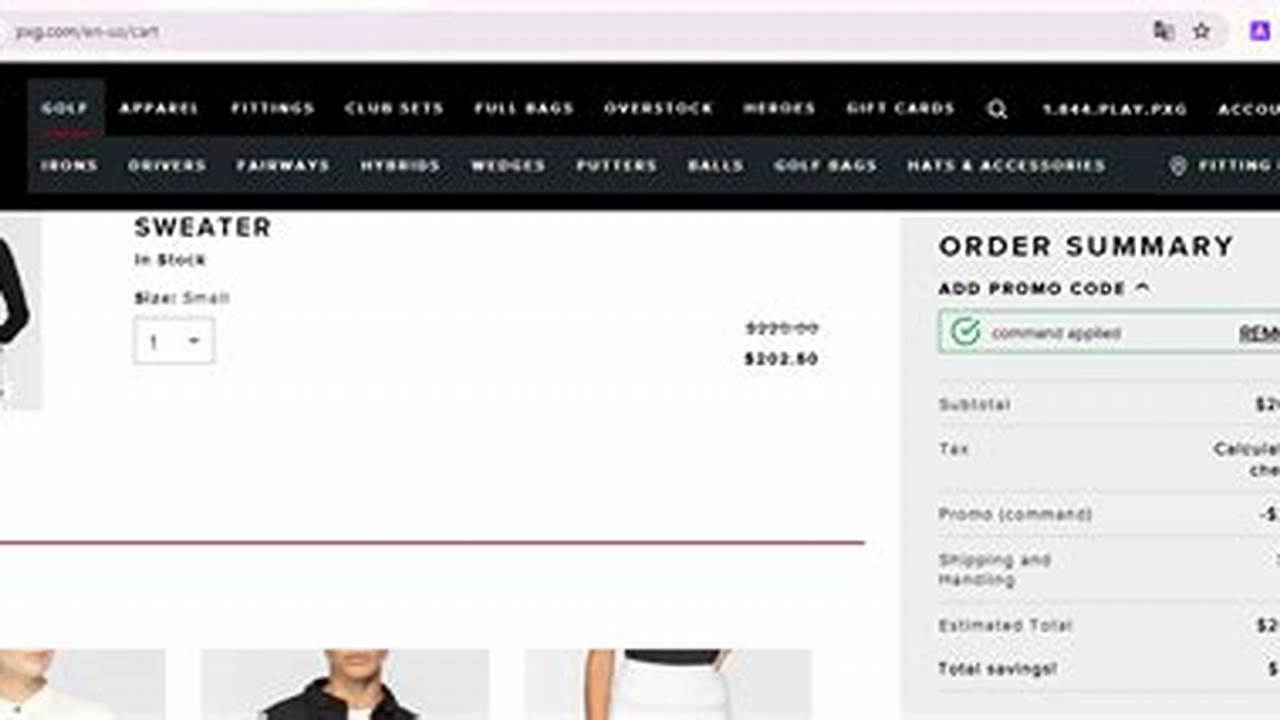 Pxg Promo Code March 2024
