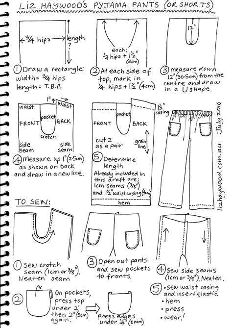 Pyjama Trousers Pattern