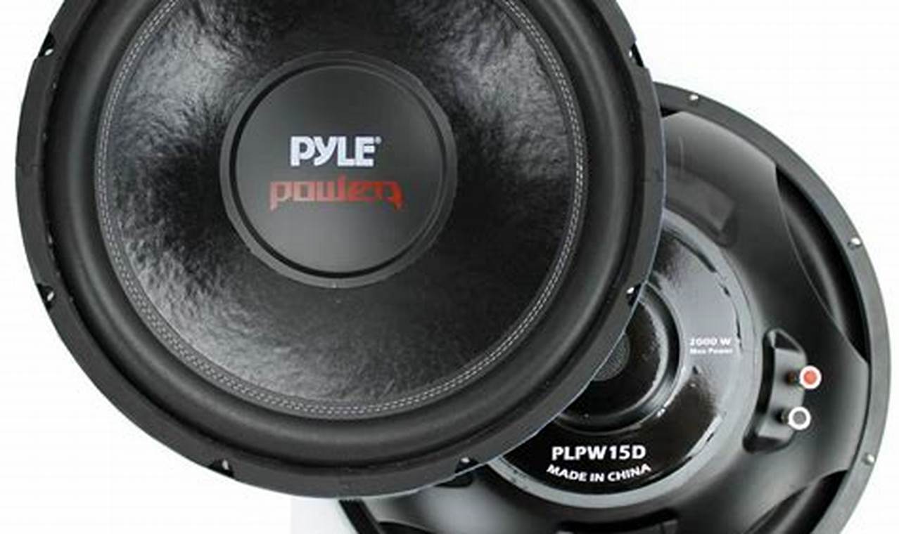 Pyle 15 Inch Subwoofer: A Comprehensive Review