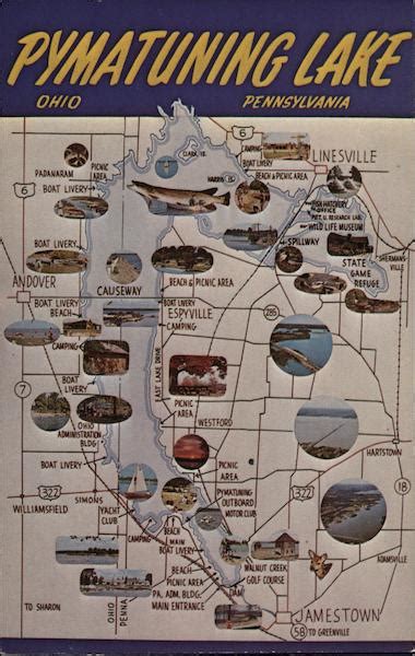 Pymatuning Lake Maps