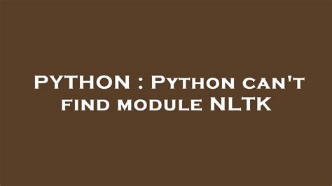th?q=Python Can'T Find Module In The Same Folder - Troubleshooting: Python Can't Locate Module in Local Directory