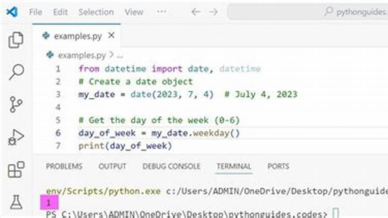 Python Get Calendar Week