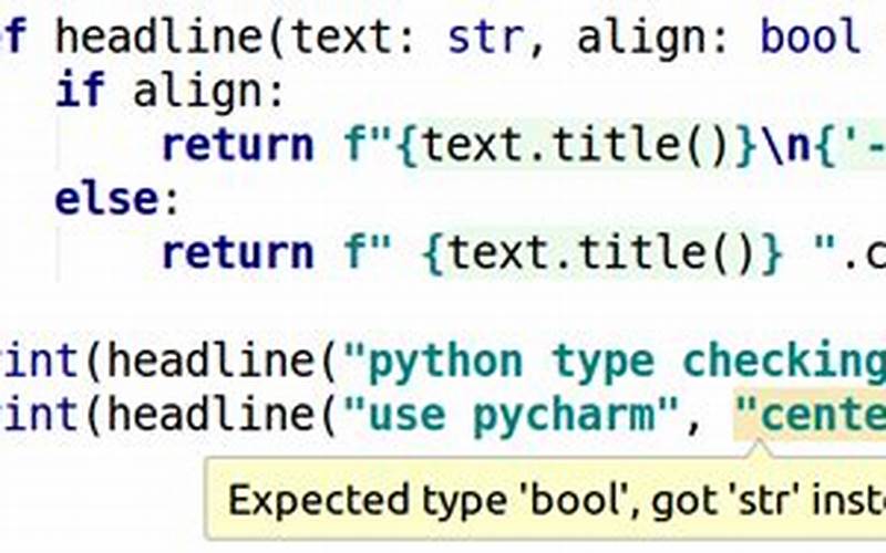 Python Type Checking