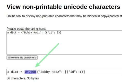 Python Invalid Non Printable Character U 200b