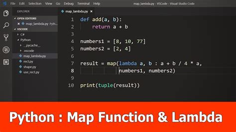 Python Tutorials Map And Filter Functions Lambda Expressions Gambaran