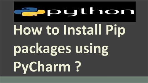Python Packages using pip