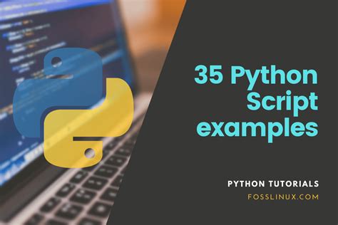 Python script suggestions with examples