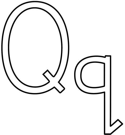 Q Coloring Page