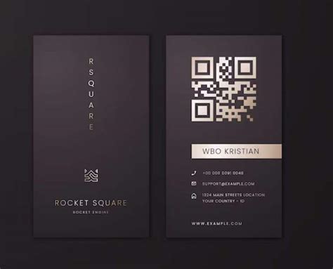 QR Code Business Card Design
