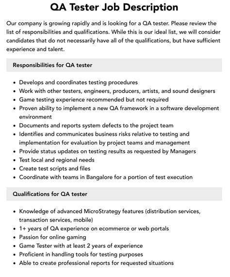 Qa Tester Volunteer Jobs