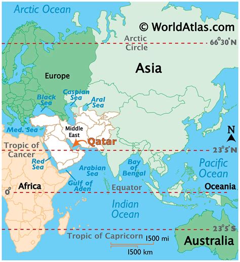 Qatar location map Map of qatar location (Western Asia Asia)