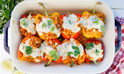 QuESO Stuffed Bell Peppers
