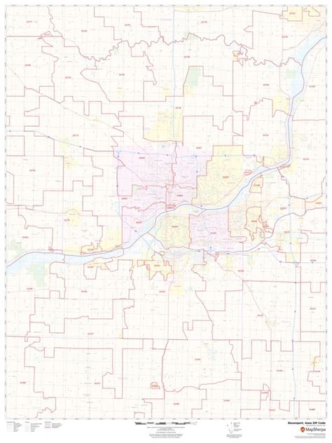 Quad Cities Zip Code Map